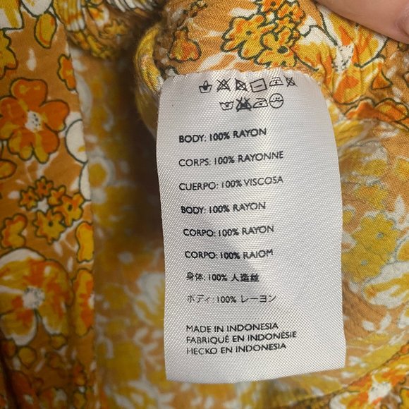 Faithfull the Brand | Mali Wrap Top in Saffron | Small - Picture 12 of 13